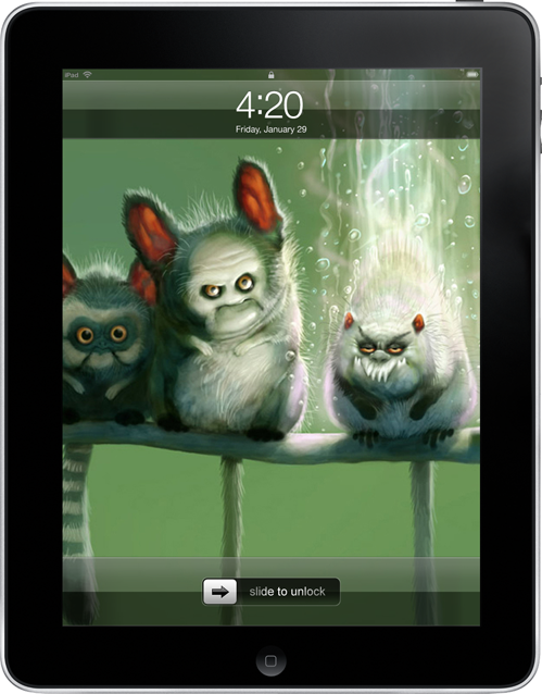 iPad application screenshot